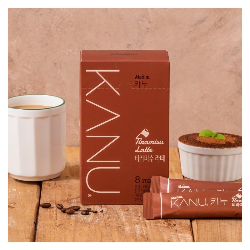 ZEESOON Kanu Tiramisu Latte Korea Instant Coffee Camping Essentials 17.3g