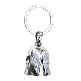Guardian Bell Motorcycle Bell, Guardian Bell for Motorbikes, Stainless Steel Motorcycle Bell Lucky Charm, Motorcycle Biker Accessories, Motorcycle Bell Keyring for Blessing the Peace, Lucky Charm, Bik