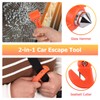 MOTORBUDDY 4-Pack Emergency Escape Hammer Seat Belt Cutter,Auto Car Safety