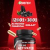 Activated Charcoal 1,200mg Per Serving by BEBEFEN | Enhanced with