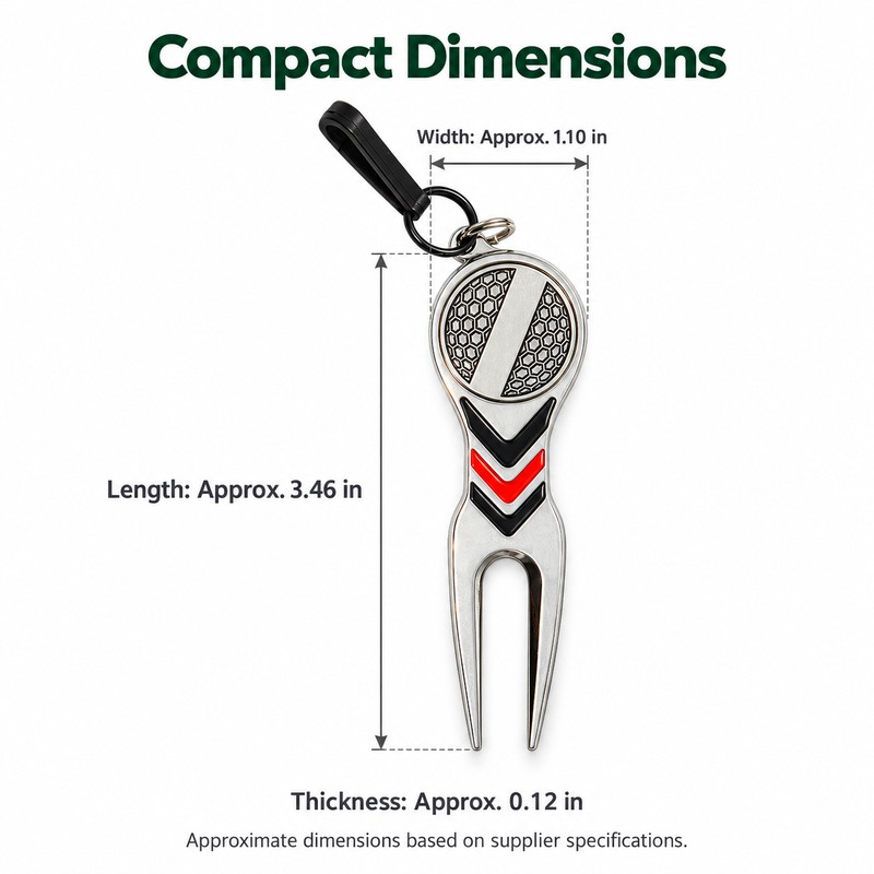 Golf Divot Repair Tool for Green Care – Aluminum Alloy
