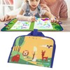 Kids Water Painting Board Portable Handle Reusable Mess Free Educational