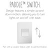 Legrand adorne 20A 4-Way Paddle Switch in Gloss White Finish