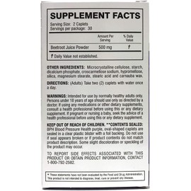 BPH Blood Pressure Health Vegetarian with Beets, 60 Caplets (Pack of 2)
