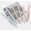 czxwyst 6pcs Retractable Gel Ink Pens 0.5mm Fine Point Black