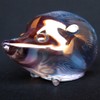 Hand Blown Glass Hedgehog Figurine
