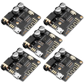5pcs Bluetooth Audio Receiver Board BT 5.0 Stereo Audio Amplifier 3.7-5V Car Speaker Amplifier for DIY