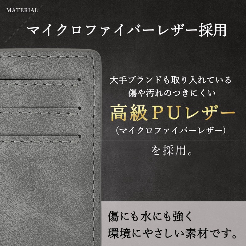QUARE Pass Case, Commuter Holder, Men's, Leather, Double-Sided, Commuter Passes,