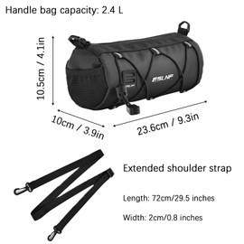 Bicycle Handlebar Bag, Front Handlebar Bag, Suitable for Storing Mobile Phones, Mobile Power Supplies, Wireless Headphones, Wallets, Bicycle Glasses