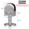 Proster Glass Balustrade Clamps 4PCS 10mm Glass 40mm Rod Stainless