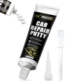 Miioto Car filler, car filler, body spatula, ideal for cars, boats and other restorations for dents, bumps, white, 100 ml