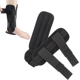 Ankle Brace, Ligament Tear, Ankle Splint, Breathable Foot Drop Orthosis, Ankle Brace Support Protection, for Sprains and Injuries, Fascia Stabilisation, L, Black