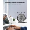 TriPole Small Desk Fan USB Powered Portable Fan 3 Speeds