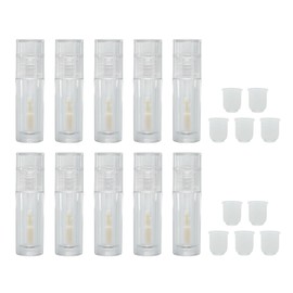 2ml Lip Gloss Tube Empty Transparent Portable Lightweight Refillable Empty Lip Balm Bottle