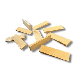 Tolux Wooden Wedges, Hardwood Wedge, Beech Wood Wedge, Wooden Doorstop, Handy Tool in Carpentry, Construction and Various DIY Projects, Size 65x20x6 mm, Pack of 10 pcs