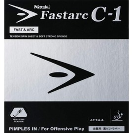 Nittaku Fastarc C-1 Ping-Pong Rubber Pad, black