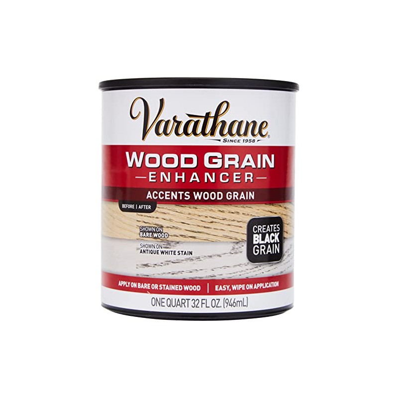 Rust-Oleum 313834 Varathane Wood Grain Enhancer, Black