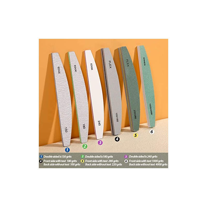 Teenitor Nail File Buffer, Nail Files, Nail Buffer Set to