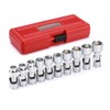 EMENTOL 10PCS 3/8" Drive Universal Joint Socket Set, 6 Point,