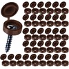 HNYYZL Plastic Hinged Screw Covers - Brown, Snap Washer Caps