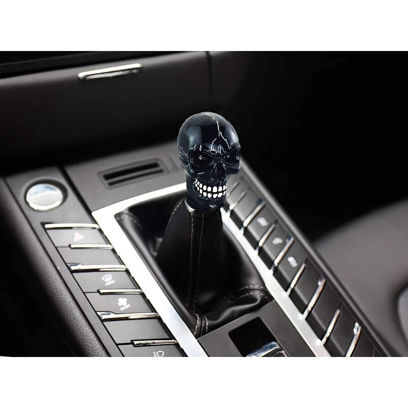 LUNSOM Skull Shift Knob Manual Transmission Shifter Knobs Universal Automatic