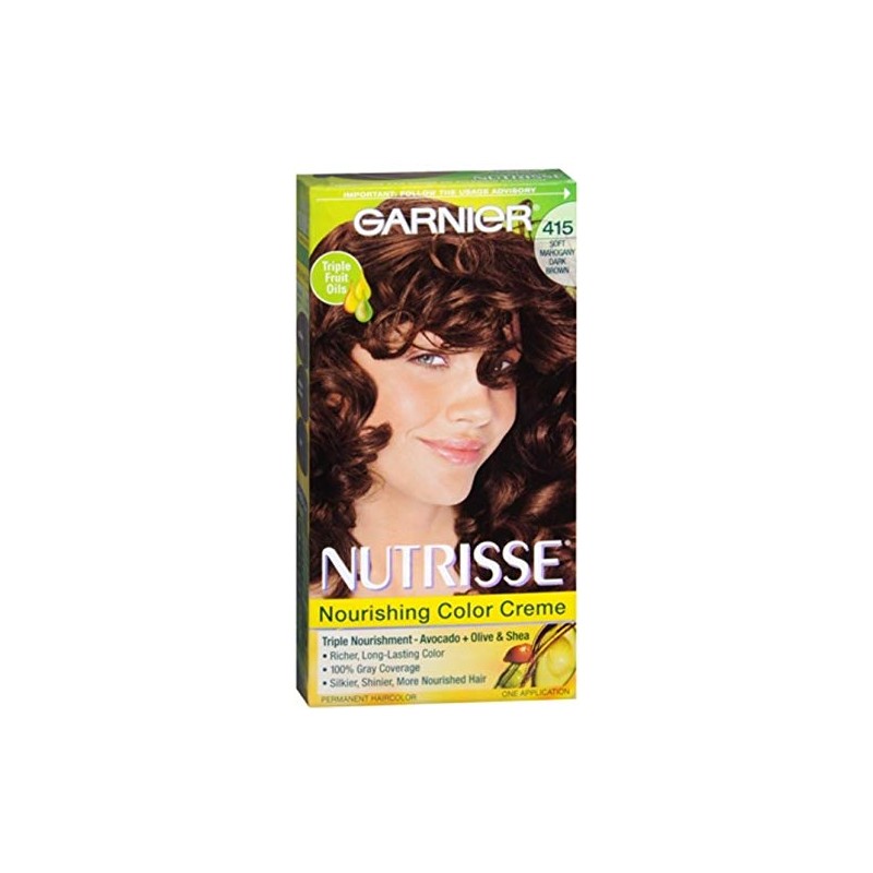 Garnier Nutrisse Haircolor - 415 Raspberry Truffle (Soft Mahogany Dark