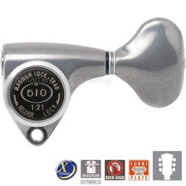 GOTOH NEW Gotoh SGV510Z-L5 MGT L3+R3 LOCKING Tuners Set 3x3 - ANTIQUE X-FINISH CHROME