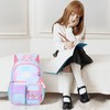 TLTUCI 3pcs Girls Backpack,Cute Rainbow School Backpack for Kids Children