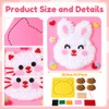 3PCS DIY Embroidery Doll Set, Cartoon Animal Sewing Craft Kit,