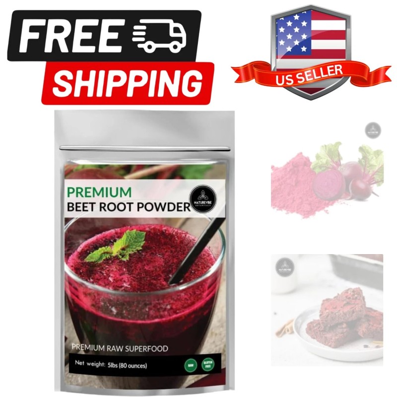 Beet Root Powder 5lbs Non-GMO Bulk Bag | Natural Color