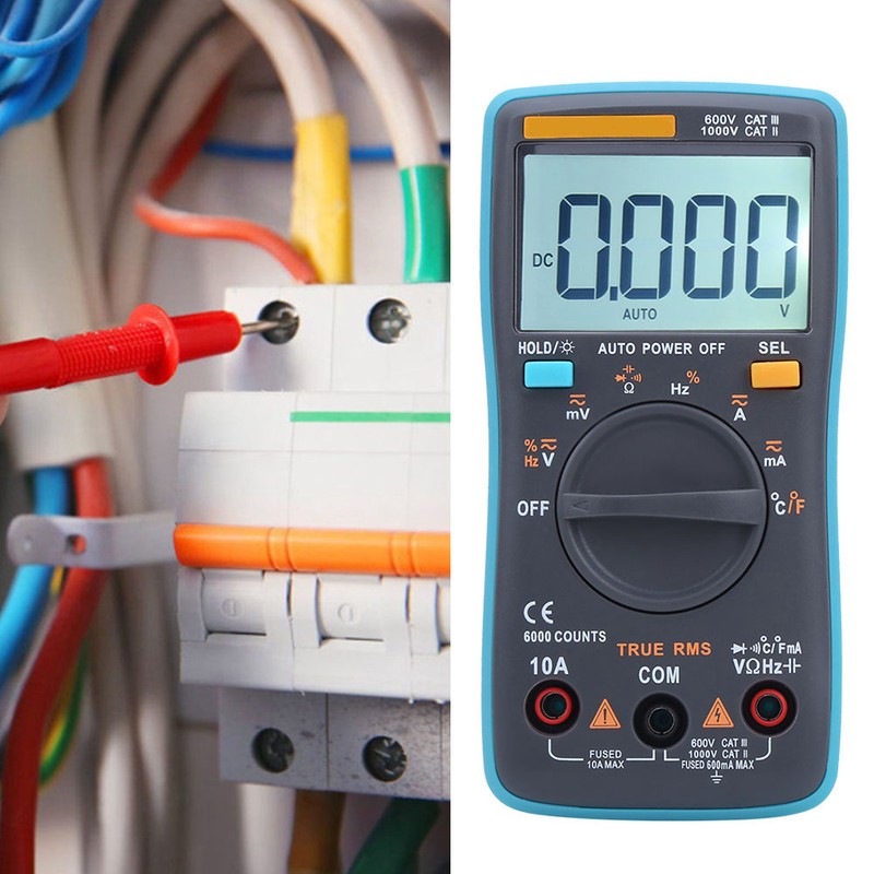 ZT102 Digital Multimeter AC DC Voltmeter Diode Current Capacitance Tester