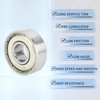 ACROPIX 608ZZ Deep Groove Ball Bearings Lubricated Bearings Double Metal