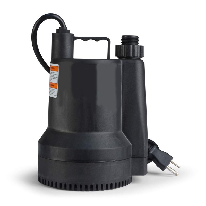 ECO-FLO Products SUP54 Manual Submersible Utility Pump, 1/6 HP, 1,680
