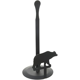 Village Wrought Iron PT-C-14 14" Bear Paper Towel Stand