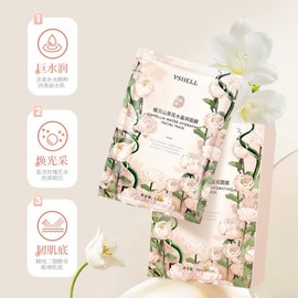 [Overseas] 3D Sheet Mask Zhibei Camellia Hydrating and Moisturizing Mask, Genuine Manufacturer, Free Size/28ml, 10 Tablets in a Box 10ea