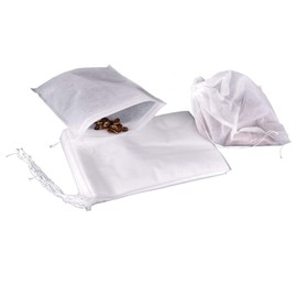 TamBee 8" x 10" Tea Bags Disposable Bag Reusable Tea Bags for Loose Tea Empty Drawstring Seal String Bag 100 Pcs