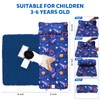 Toddler Nap Mat with Removable Pillow and Blanket, Sleeping Bag