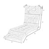 Greendale Home Fashions 72 x 22-inch Outdoor Chaise Lounge Cushion,