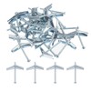 sourcing map 20Pcs Spring Toggle Bolt Anchors, 1/8"x2" Butterfly Anchors