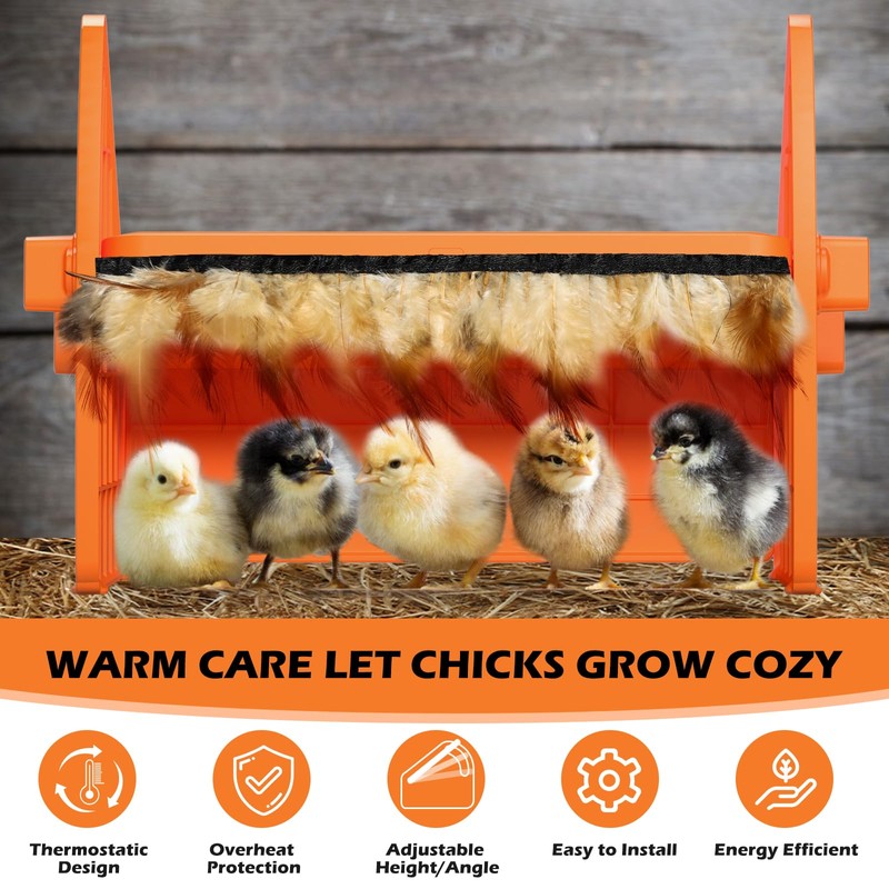 Sindarhor Heating Brooder Plate for Chicks Ducklings, Adjustable Brooder House