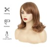 Amnenl Blonde Wig for White Women Straight Shoulder Length Wigs