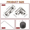 QUARKZMAN 4 Pieces 4 mm to 4 mm ID Steering
