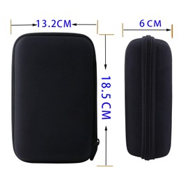 JINMEI Hard EVA Carrying Case for Petforu/NUFR RG351V Handheld Game Player Storage Case (Black)