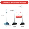 Tiumso Upgrade Broom and Dustpan Set, Broom with Dustpan Combo