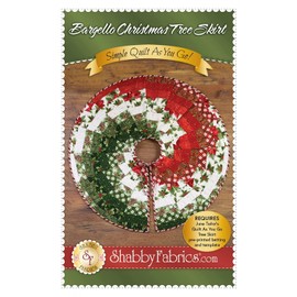 Shabby Fabrics Bargello Christmas Tree Skirt Pattern Large