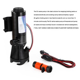 Topteng 12V RV Portable Macerator Pump Waste Water Processor Sewage Chopper Pump
