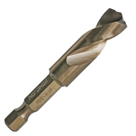 NordWolf M35 Broca de cobalto de 3/8 pulgadas para acero inoxidable y metales duros, con vástago hexagonal de 1/4 pulgadas para mandriles rápidos y controladores de impacto