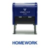 Homework Teacher Self Inking Rubber Stamp (Blue Ink) - Medium