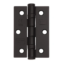 Excel XL965-BLK Pair of 3" Grade 7 Door Hinges, Matt Black