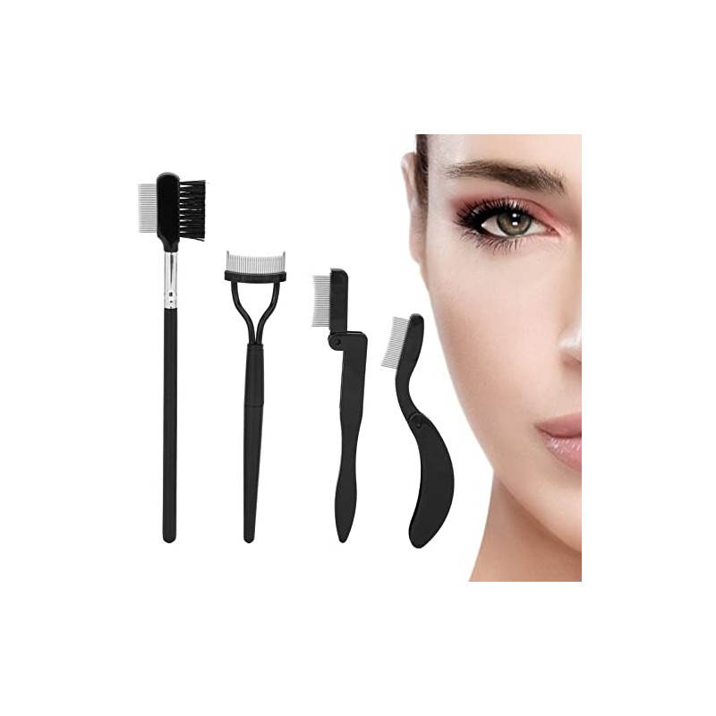 Peine de Pestañas Plegable Y Cepillo de Cejas Duo, Separador